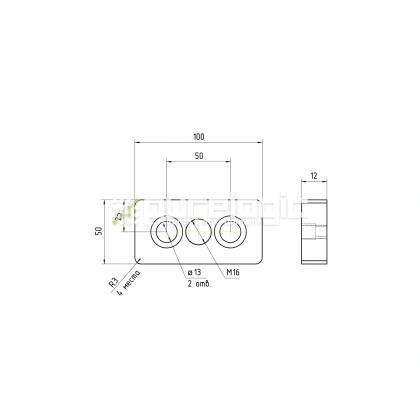 Пластина 50100EGJ-M16 442 Пластина 50100EGJ-M16 фото