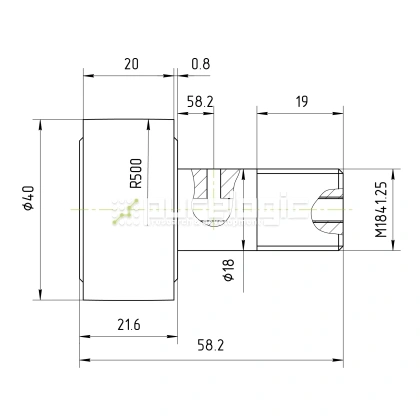 Ролик на игольчатом подшипнике KR40 661 Ролик на игольчатом подшипнике KR40 фото