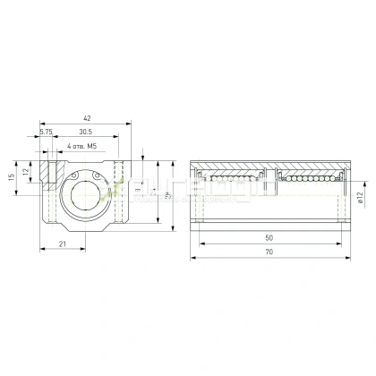 Модуль опорный удлиненный SC12L-UU 819 Модуль опорный удлиненный SC12L-UU фото