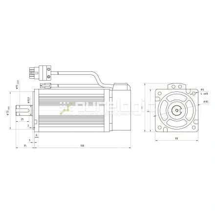Серводвигатель 80ST-M03520 фото