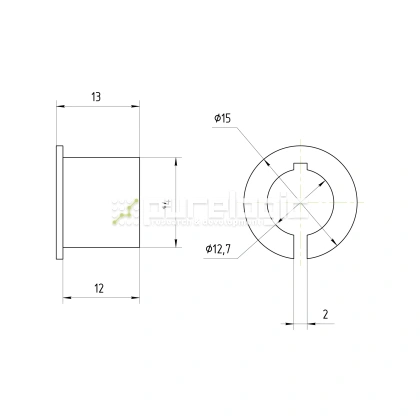 Втулка переходная PG14x12.7 фото