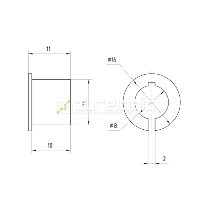 Втулка переходная PG14x8 фото