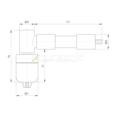 Патрон сверлильный угловой J0810-H98 фото