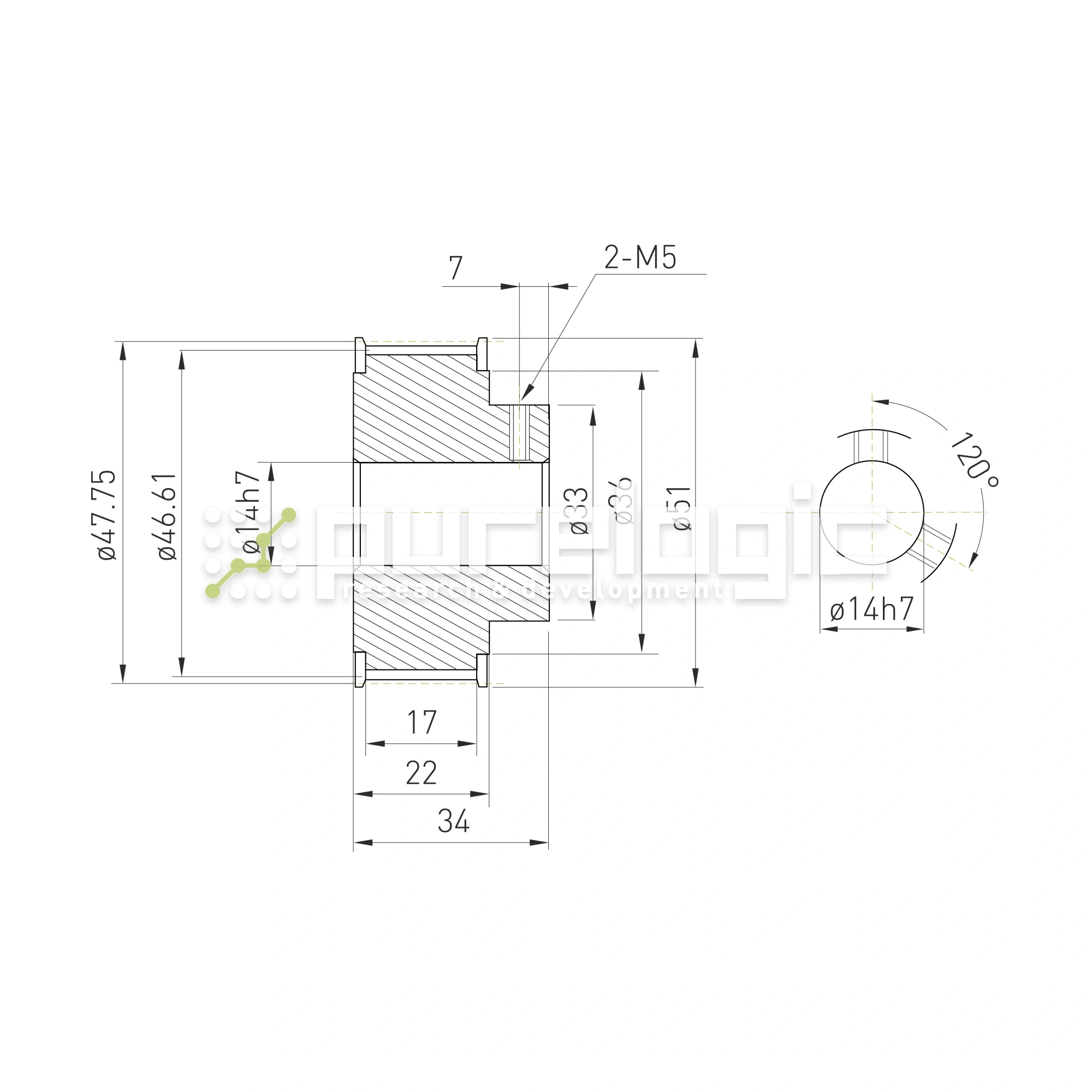 Шкив зубчатый BSY-30-5M-15-B-P14 1 693 Шкив зубчатый BSY-30-5M-15-B-P14 фото