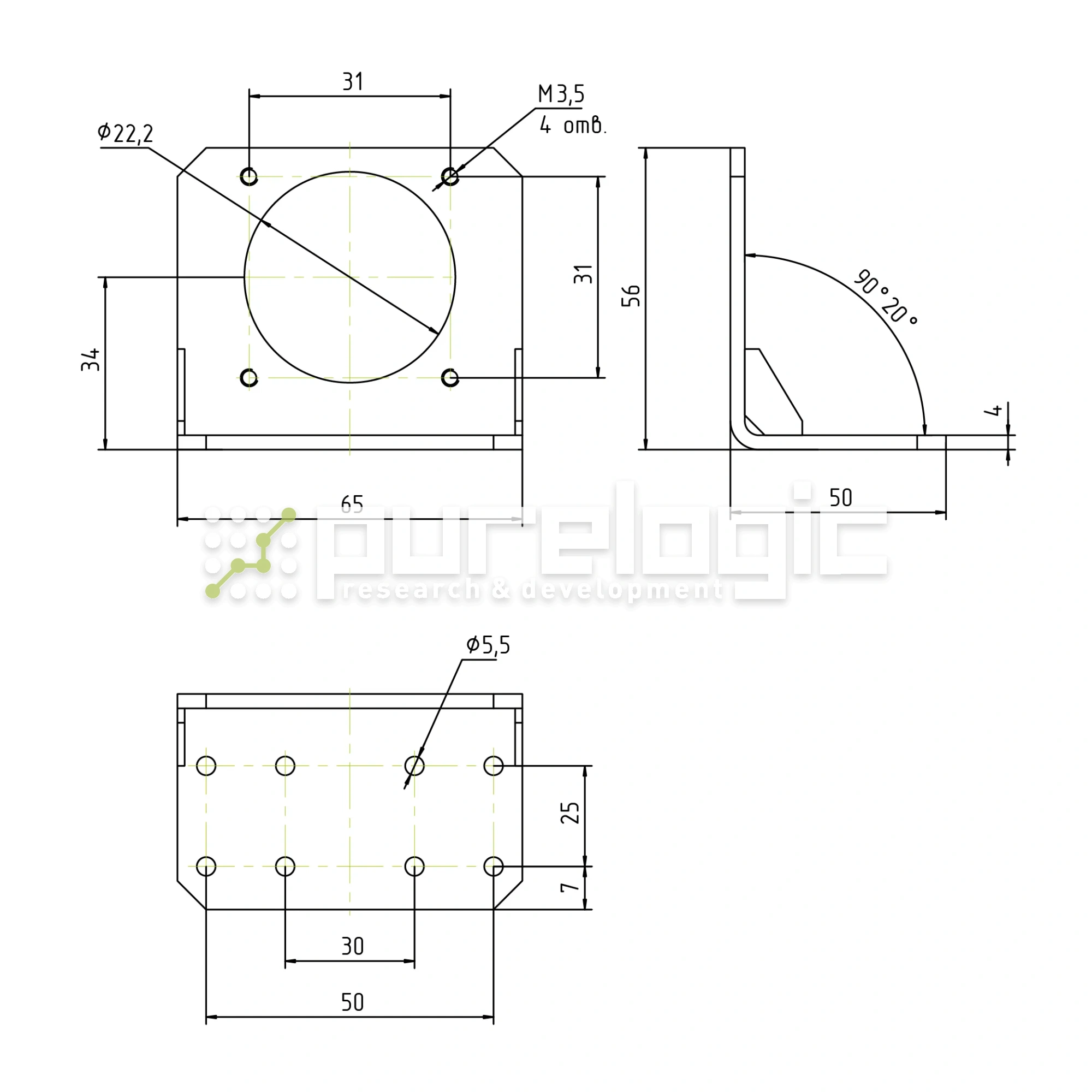 Угловой кронштейн PLMB42 1 071 Угловой кронштейн PLMB42 фото