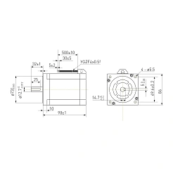 Двигатель шаговый биполярный 86CM80 7 859 руб. Двигатель шаговый биполярный 86CM80