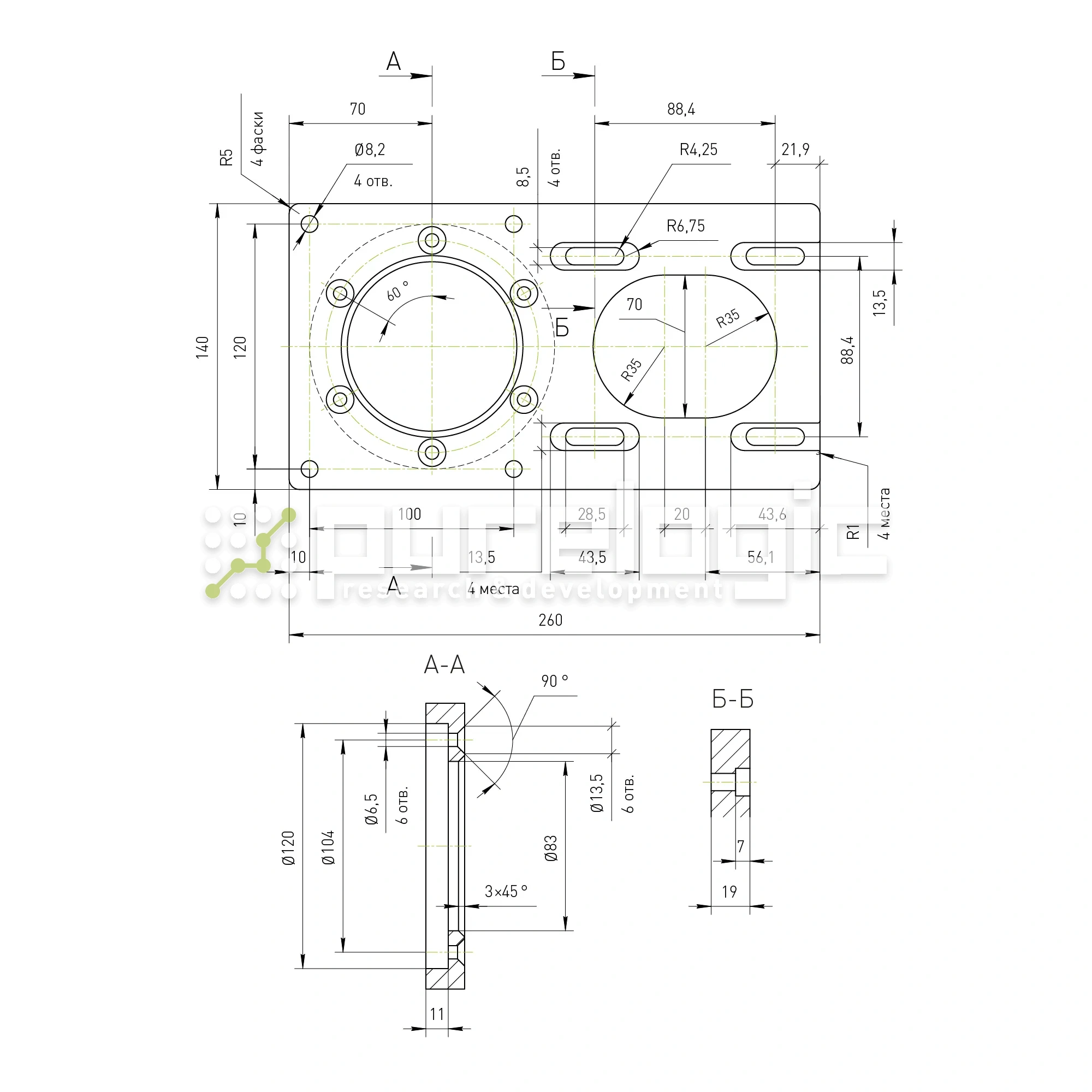 Кронштейн двигателя RY-MB110-2 6 533 Кронштейн двигателя RY-MB110-2 фото