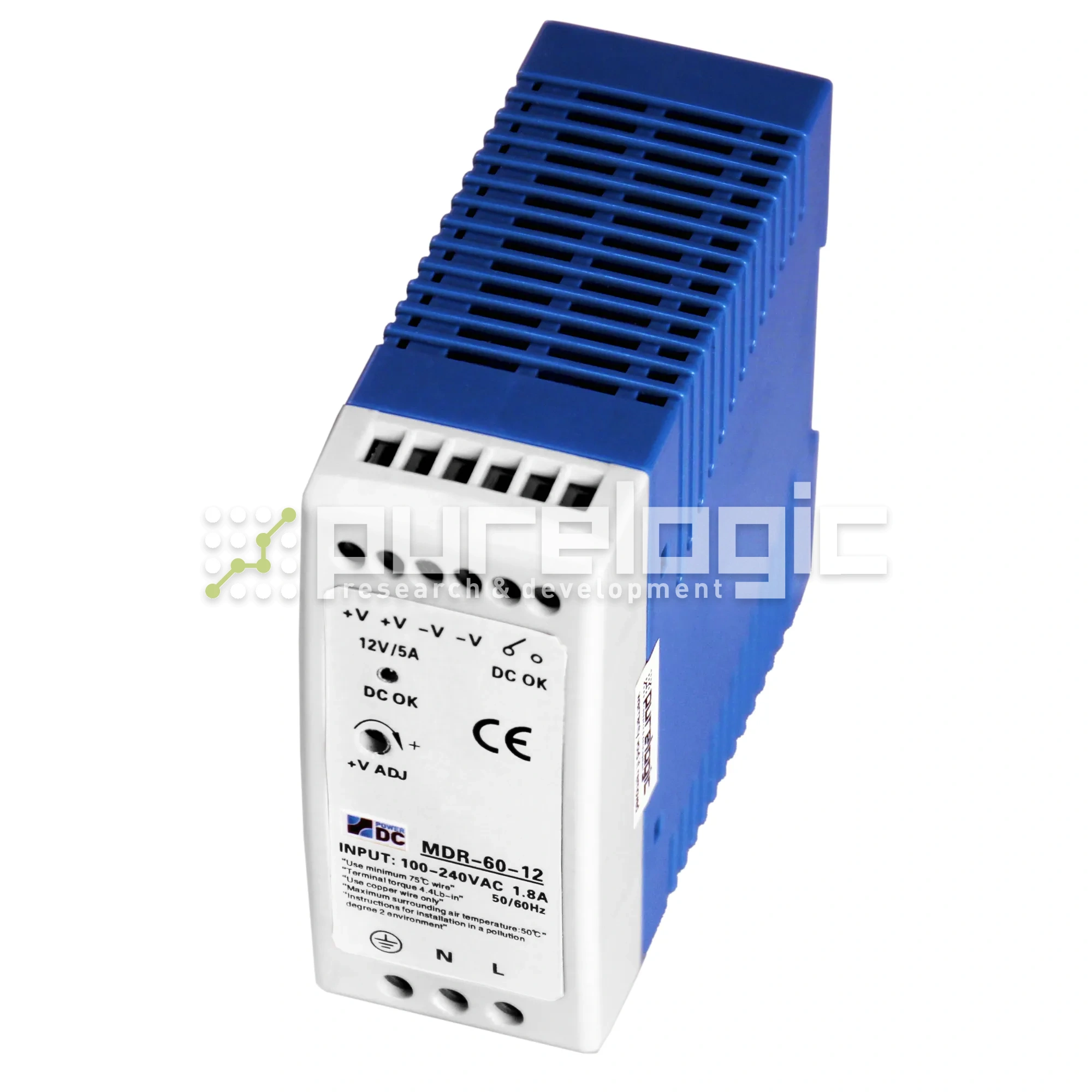 Источник питания импульсный MDR-60-12 3 773 Источник питания импульсный MDR-60-12 фото