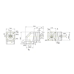Редуктор планетарный угловой 90WPLF10K-19S 40 184 руб. Редуктор планетарный угловой 90WPLF10K-19S