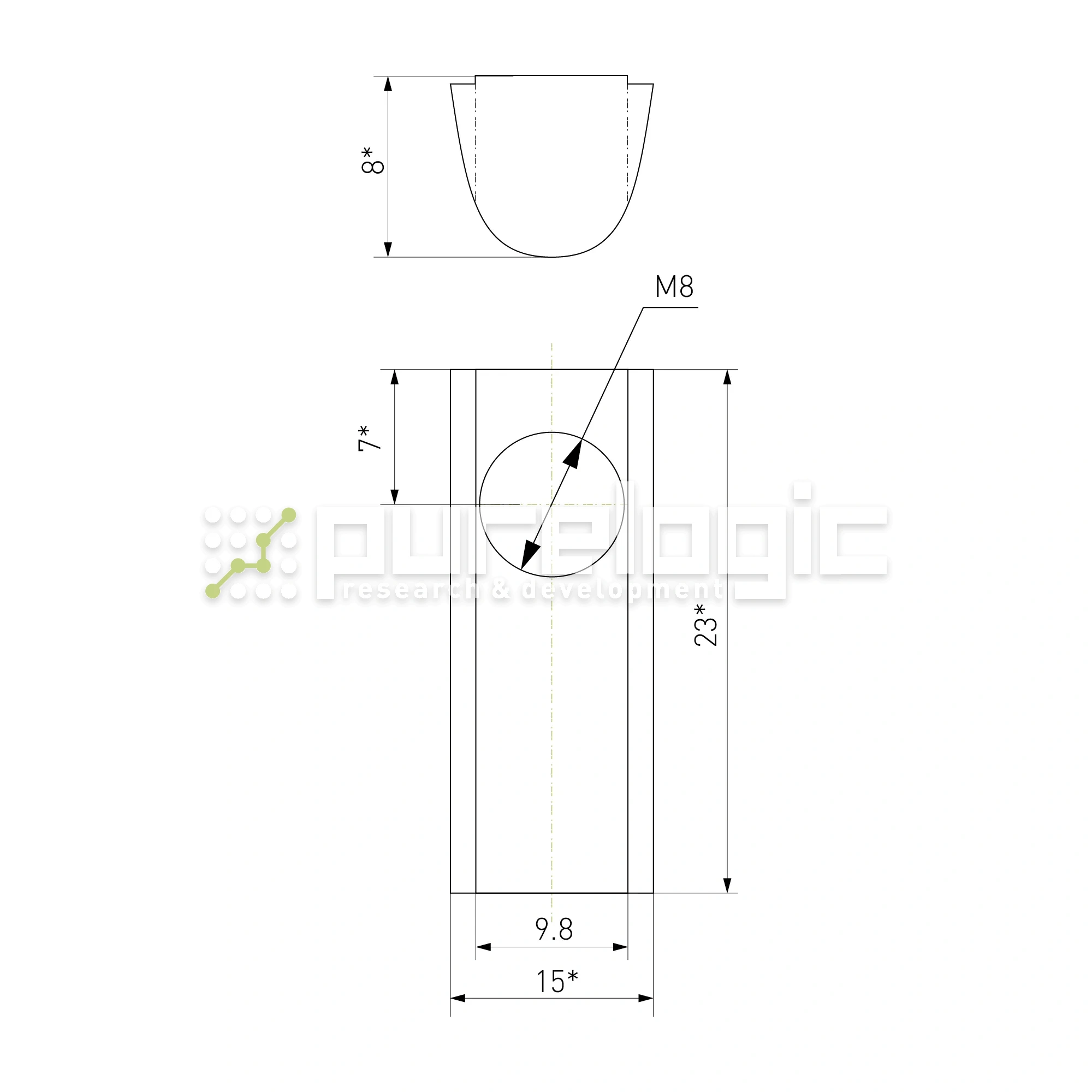 Гайка Т-образная 45TH8 26 Гайка Т-образная 45TH8 фото