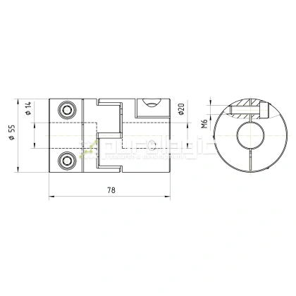 Муфта соединительная BF2-5578-14-20 4 764 Муфта соединительная BF2-5578-14-20 фото