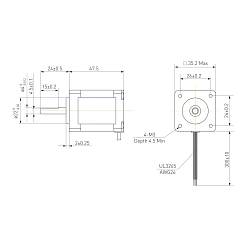 Двигатель шаговый биполярный 35CM04 2 445 руб. Двигатель шаговый биполярный 35CM04