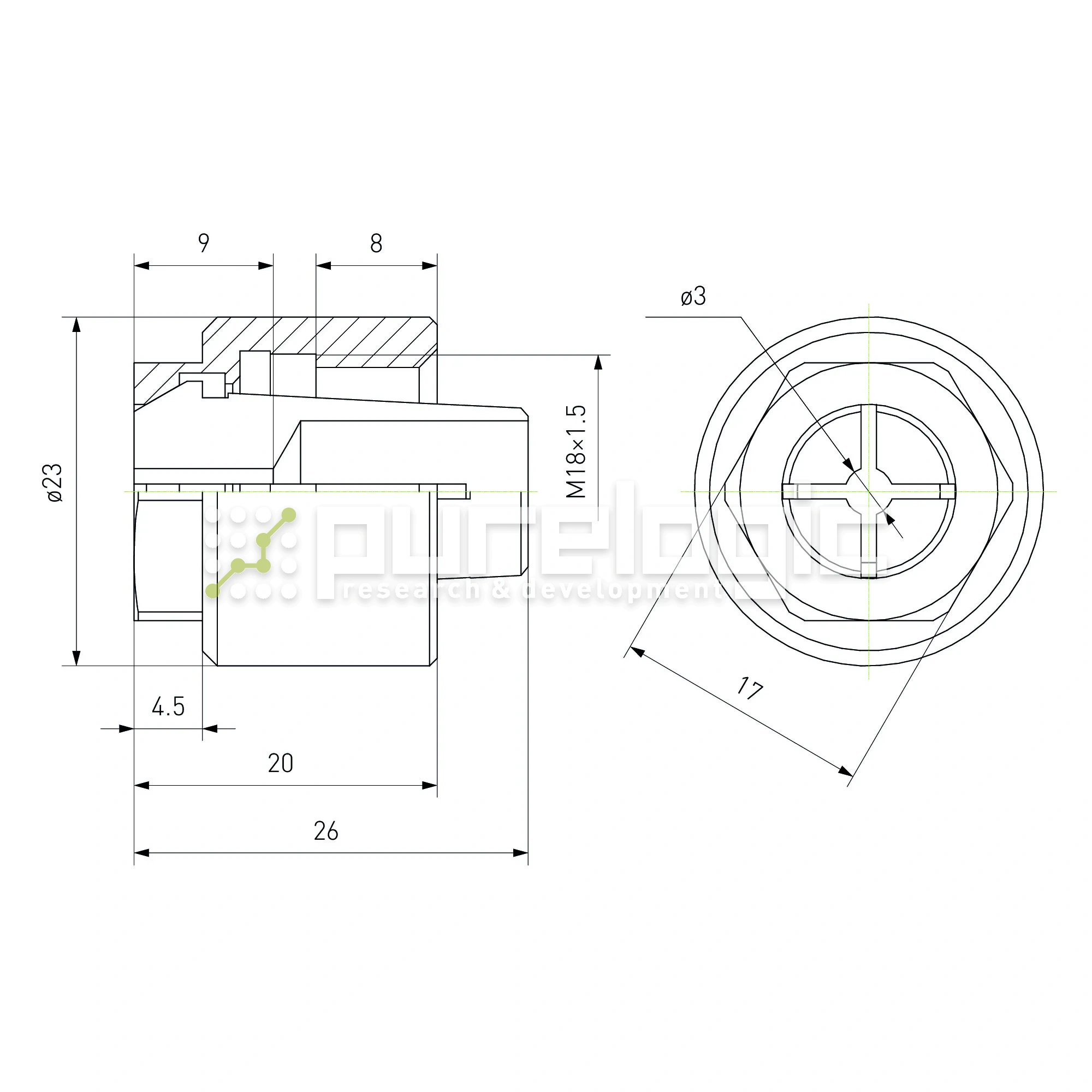 Цанга AMB зажимная с гайкой 3mm 4 843 Цанга AMB зажимная с гайкой 3mm фото