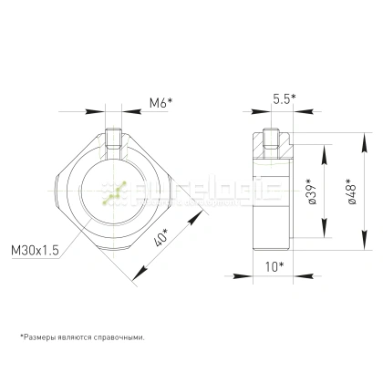 Стопорная гайка BS-M30x1.5 250 Стопорная гайка BS-M30x1.5 фото