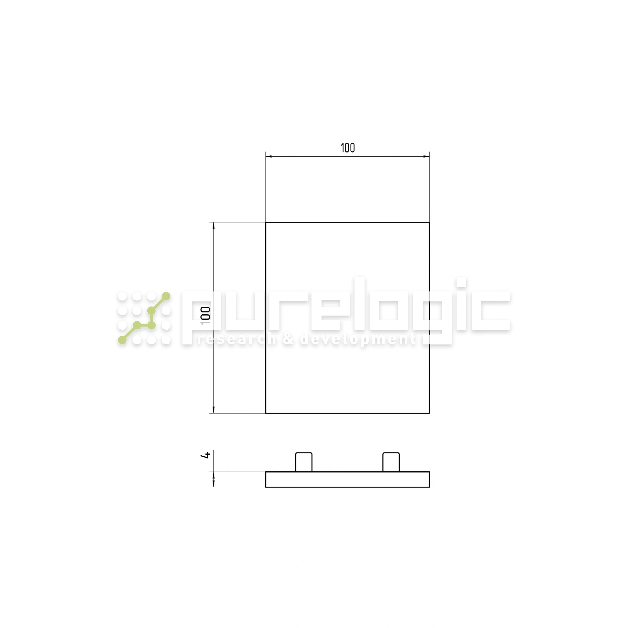 Пластиковая торцевая заглушка 100100BG 82 Пластиковая торцевая заглушка 100100BG фото