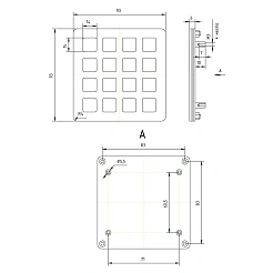 Промышленная клавиатура CT-KPS02-16TMU 6 124 руб. Промышленная клавиатура CT-KPS02-16TMU