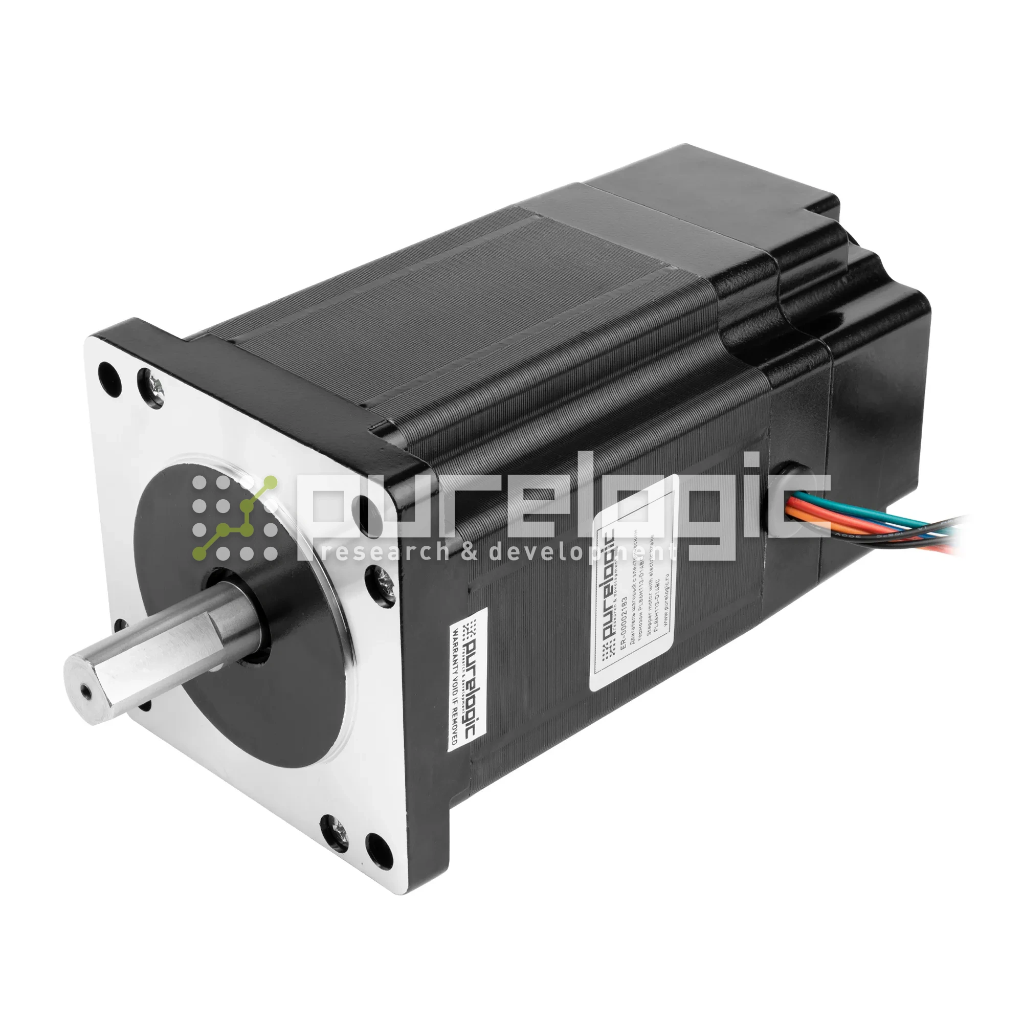 Двигатель шаговый с тормозом PL86H113-D14BC 17 054 Двигатель шаговый с тормозом PL86H113-D14BC фото