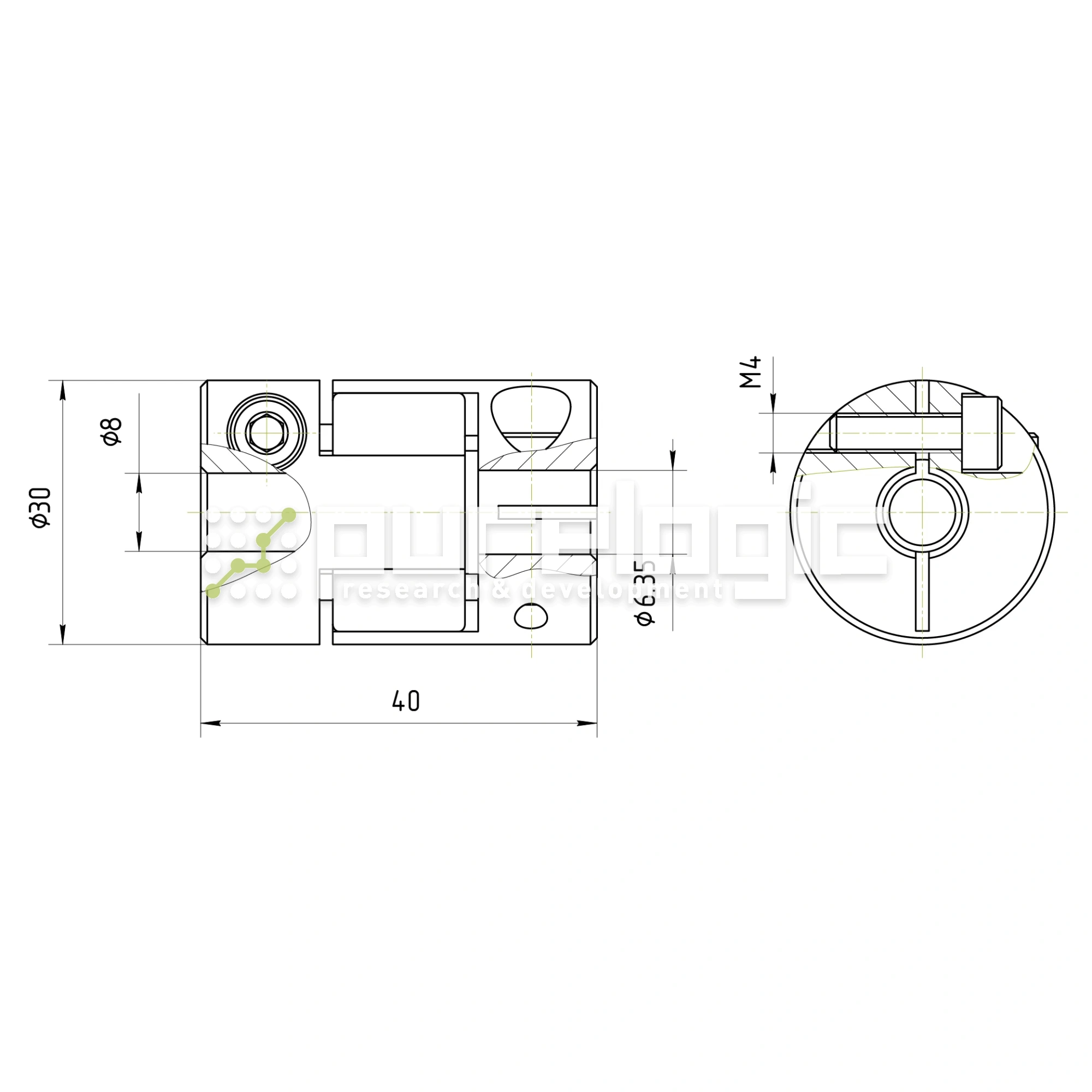 Муфта соединительная BF-30-6.35-8 1 309 Муфта соединительная BF-30-6.35-8 фото